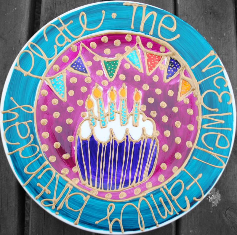 Birthday plate